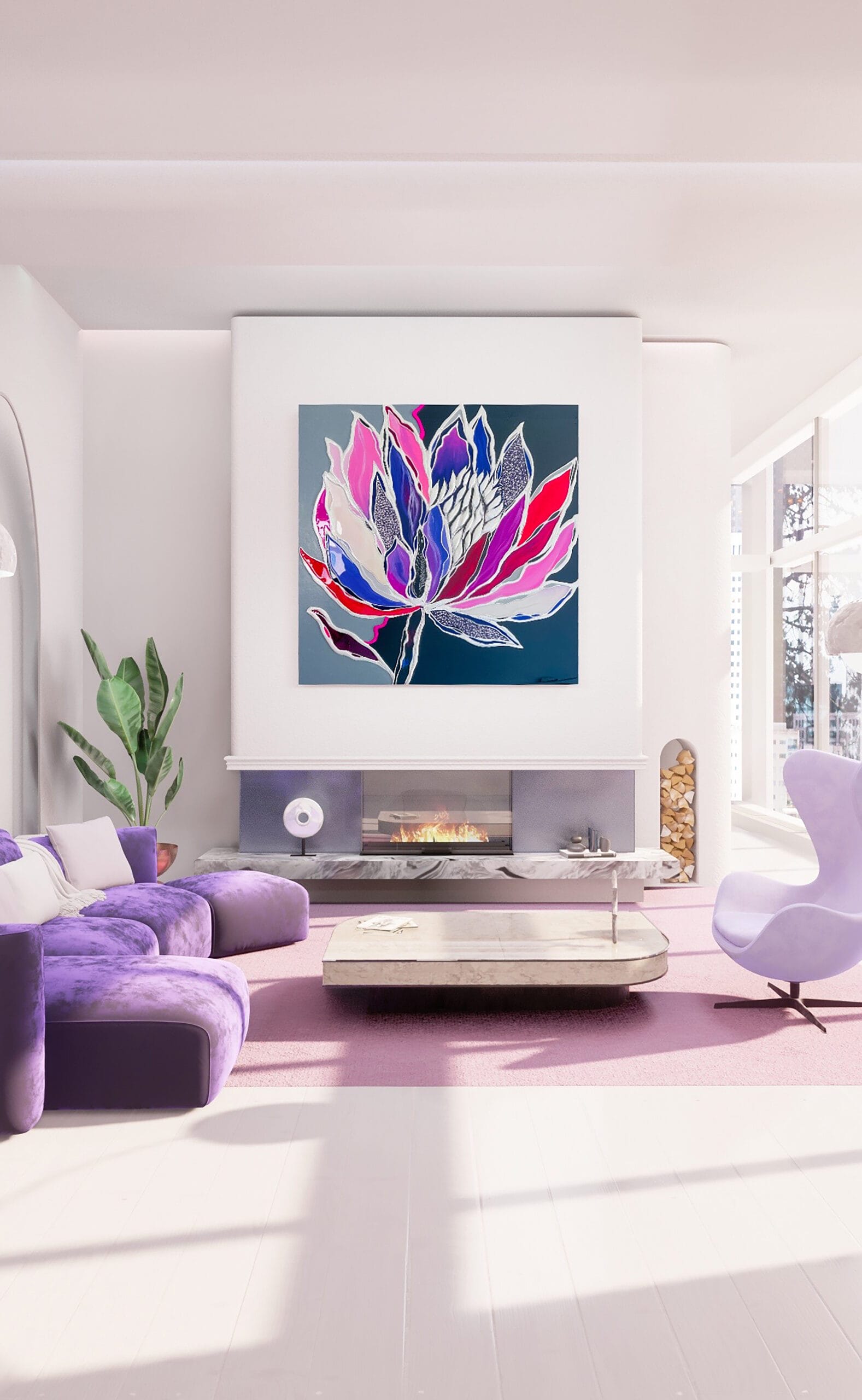 Look me up in Zurich. Textured Interior Painting