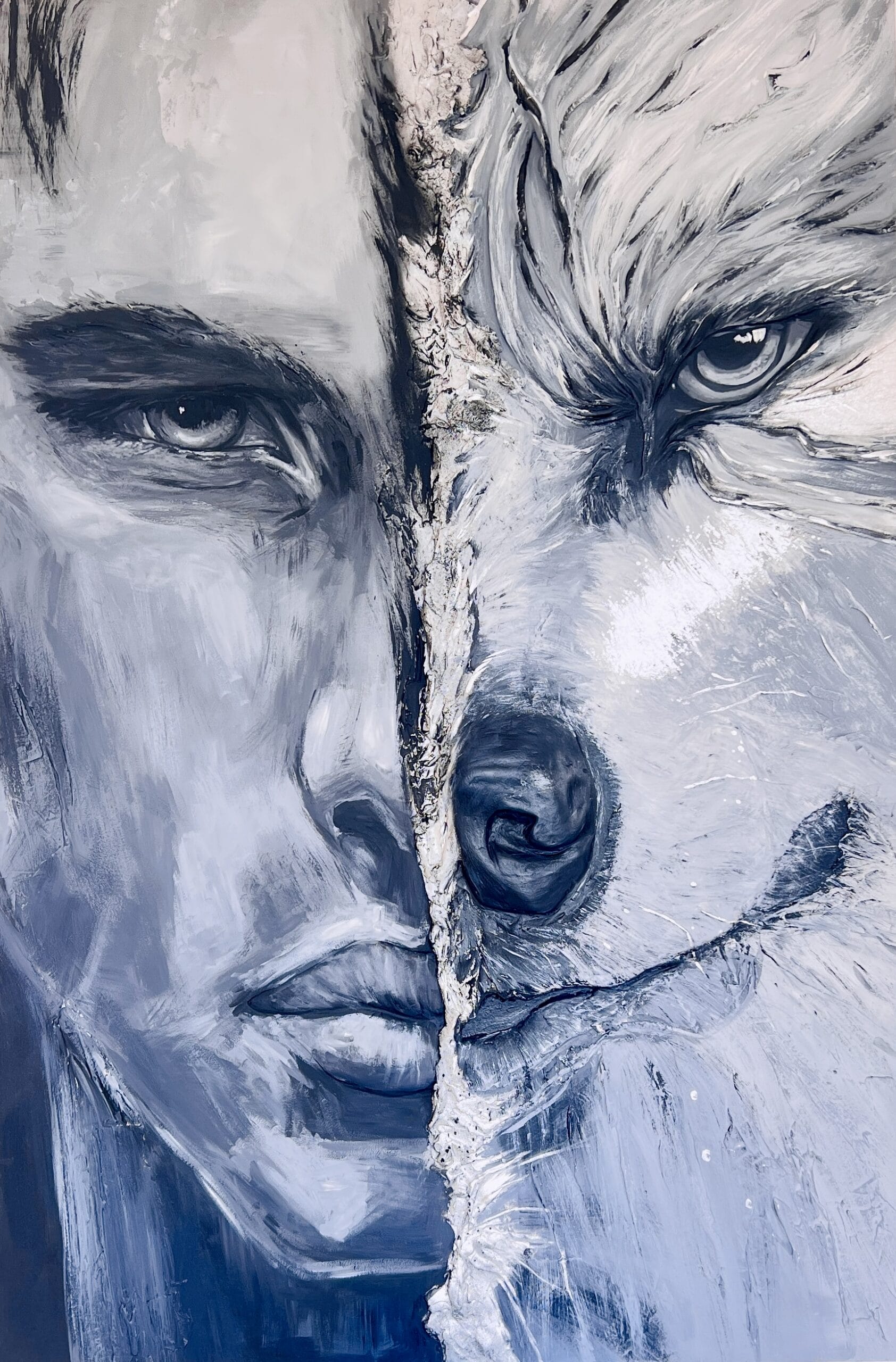 Eternal Connection. Textured Painting. Pop Art