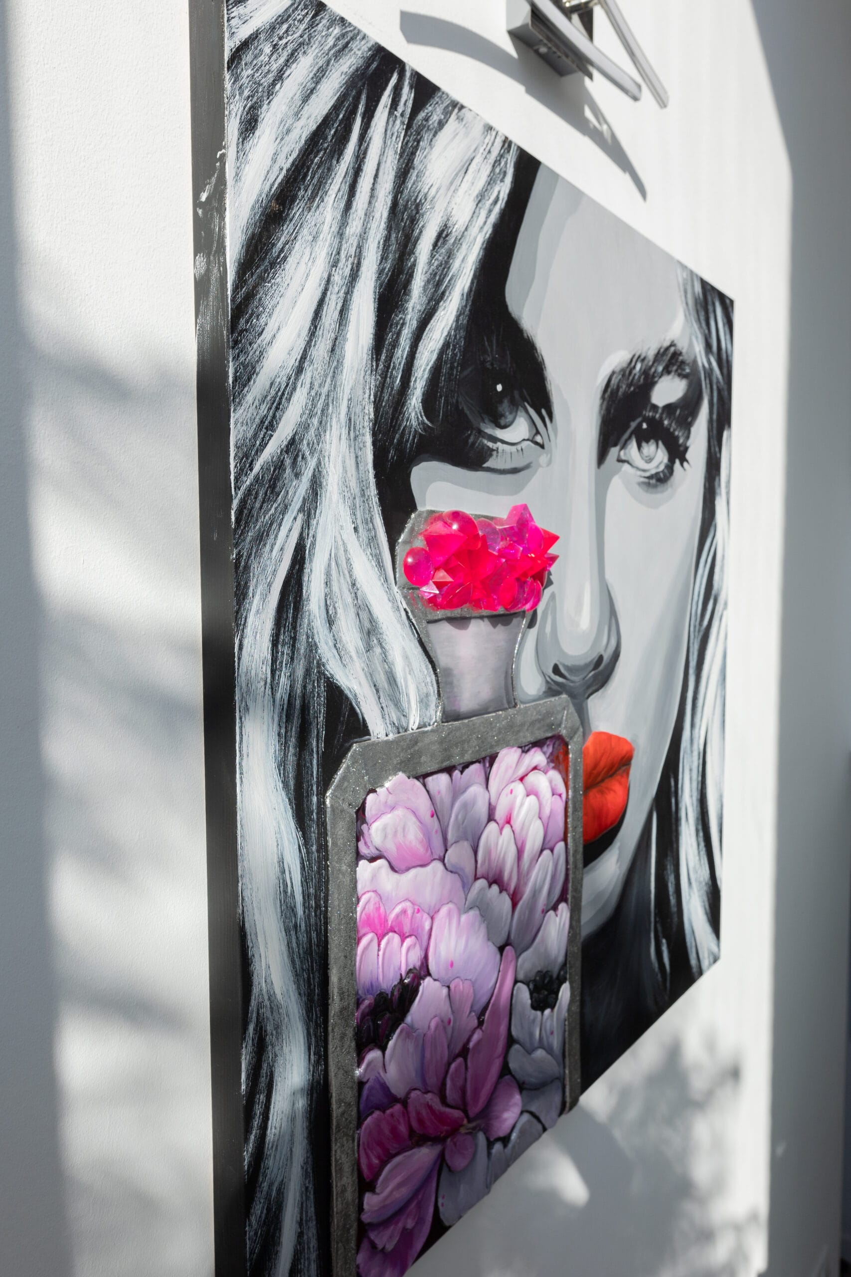 Fragrant Elegance. Textured Painting. Pop Art Portrait - Image 3