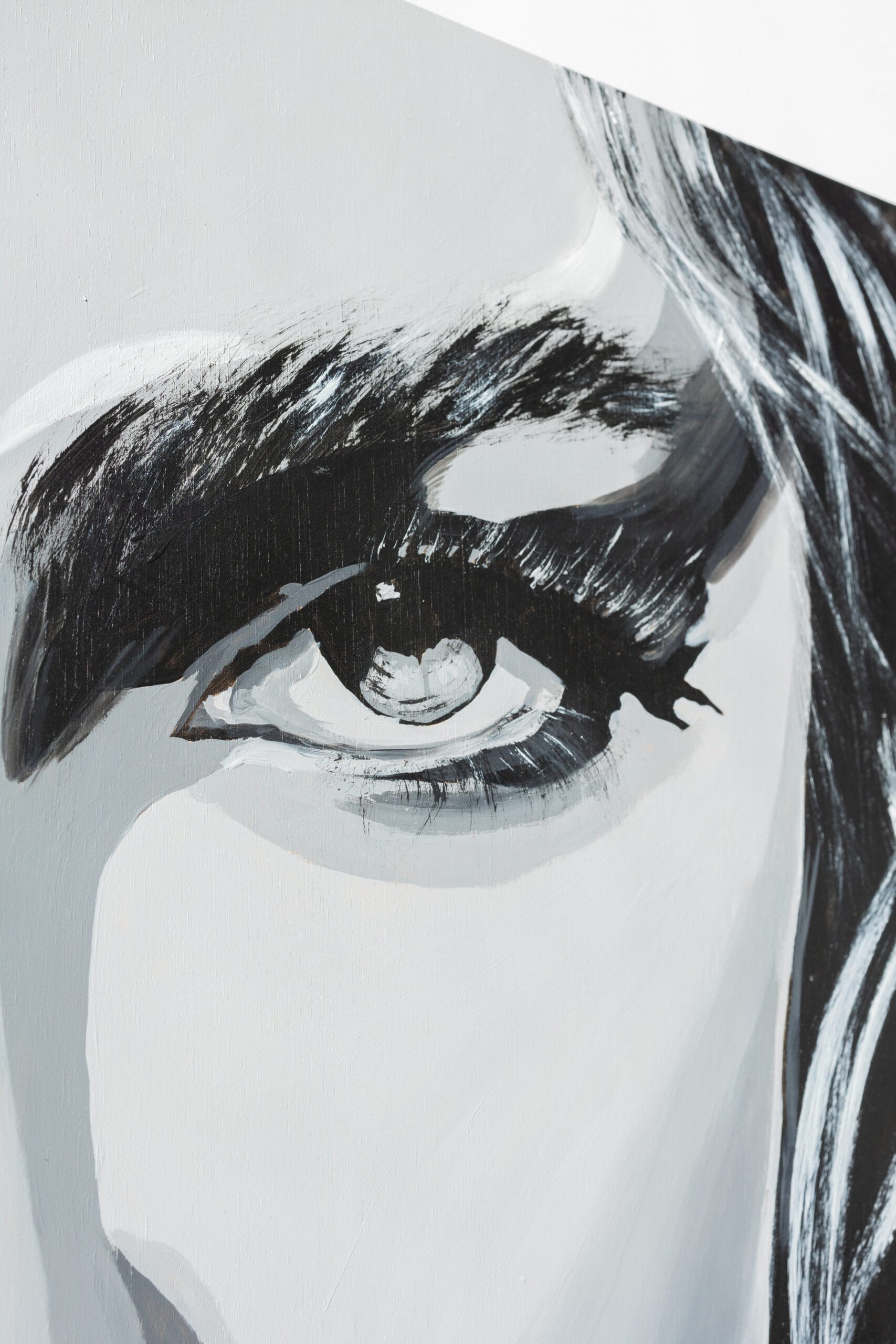 Fragrant Elegance. Textured Painting. Pop Art Portrait - Image 5