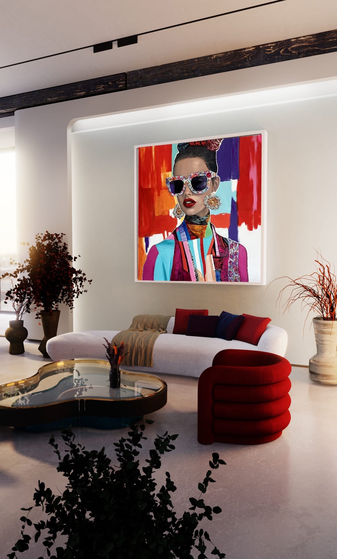 Fashion Icon II – Original Textured Artwork by Lana Ritter - Image 4