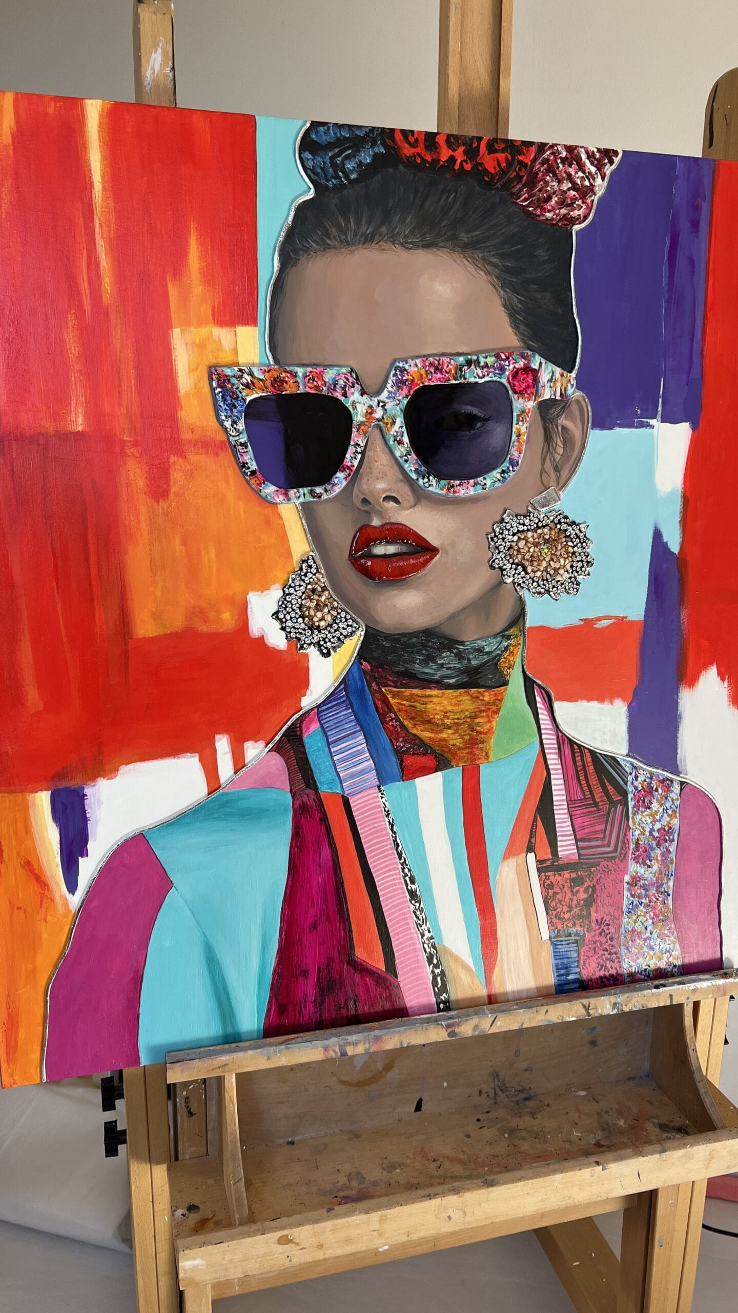 Fashion Icon II – Original Textured Artwork by Lana Ritter - Image 5