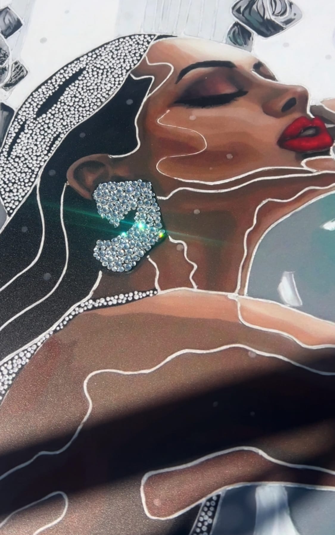 Metal Print on aluminium subframe "Icon in Spotlight" I Lana Ritter I Pop Art Print - Image 2