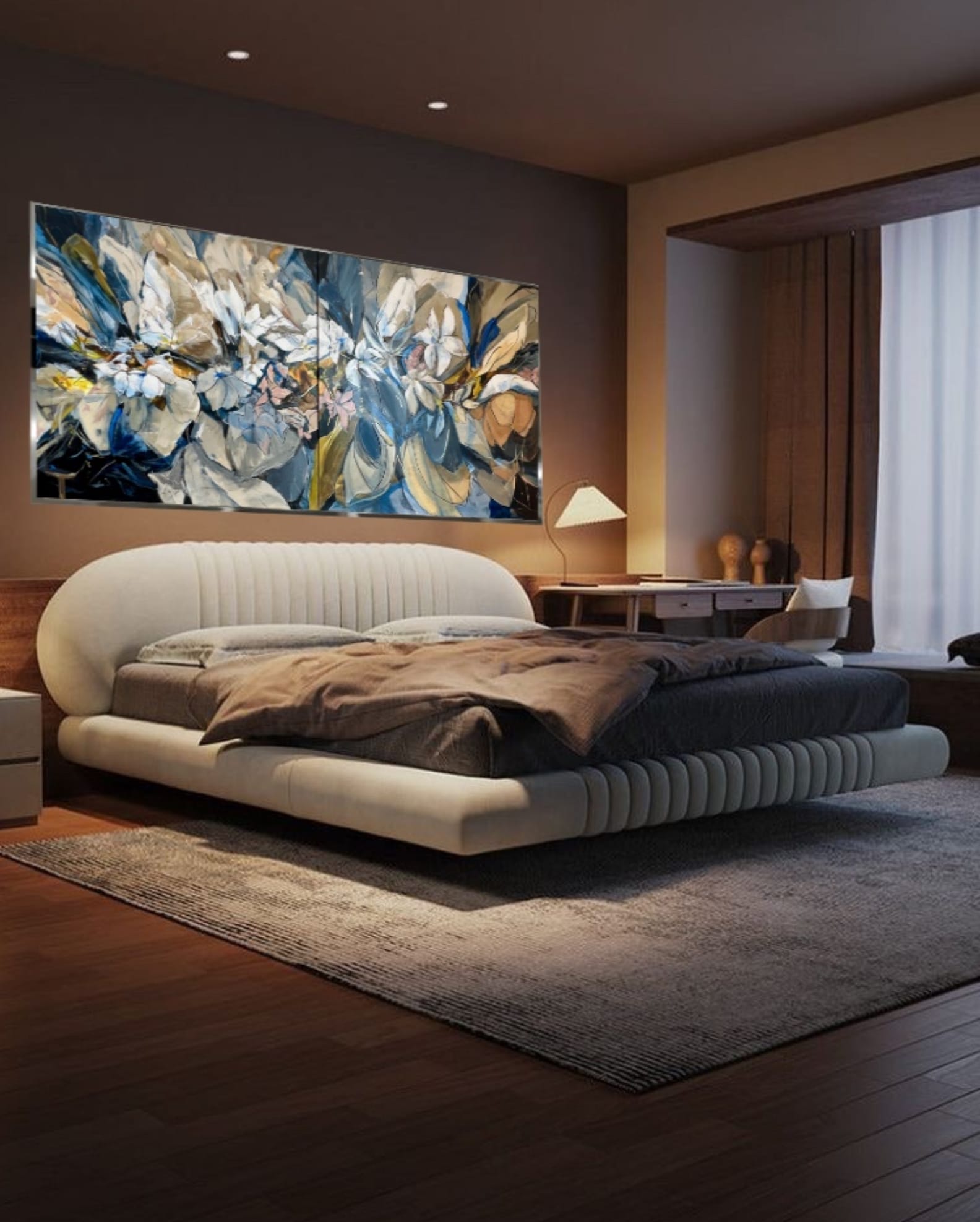 Symphony in Bloom 2. Diptych. Lana Ritter Art. Abstract Art - Image 5
