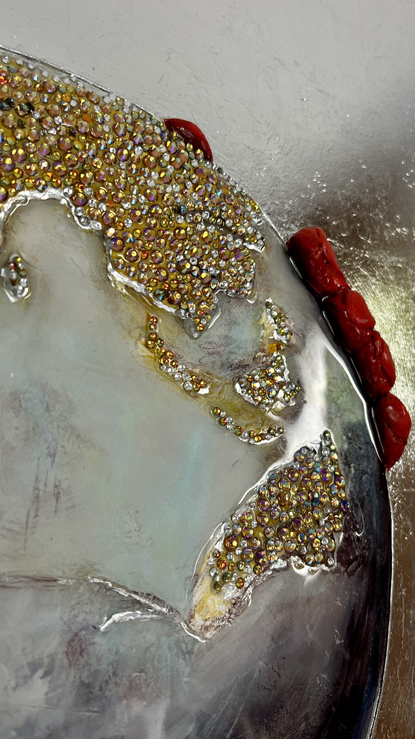 Girl with a Globe. Original painting Lana Ritter Painter Textured Art - Image 2