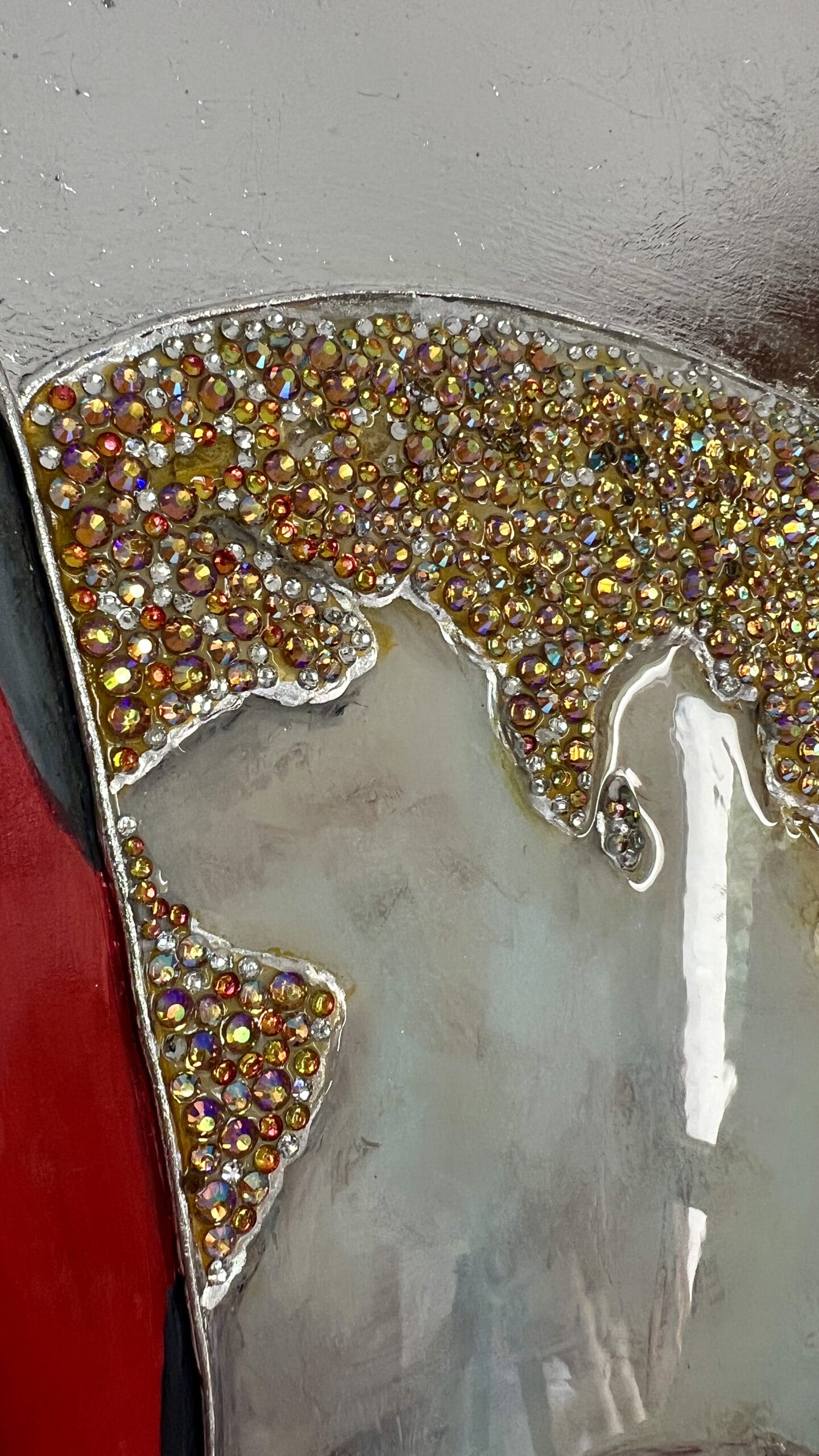 Girl with a Globe. Original painting Lana Ritter Painter Textured Art - Image 4