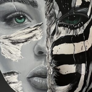 Be real. Textured Painting. Pop Art