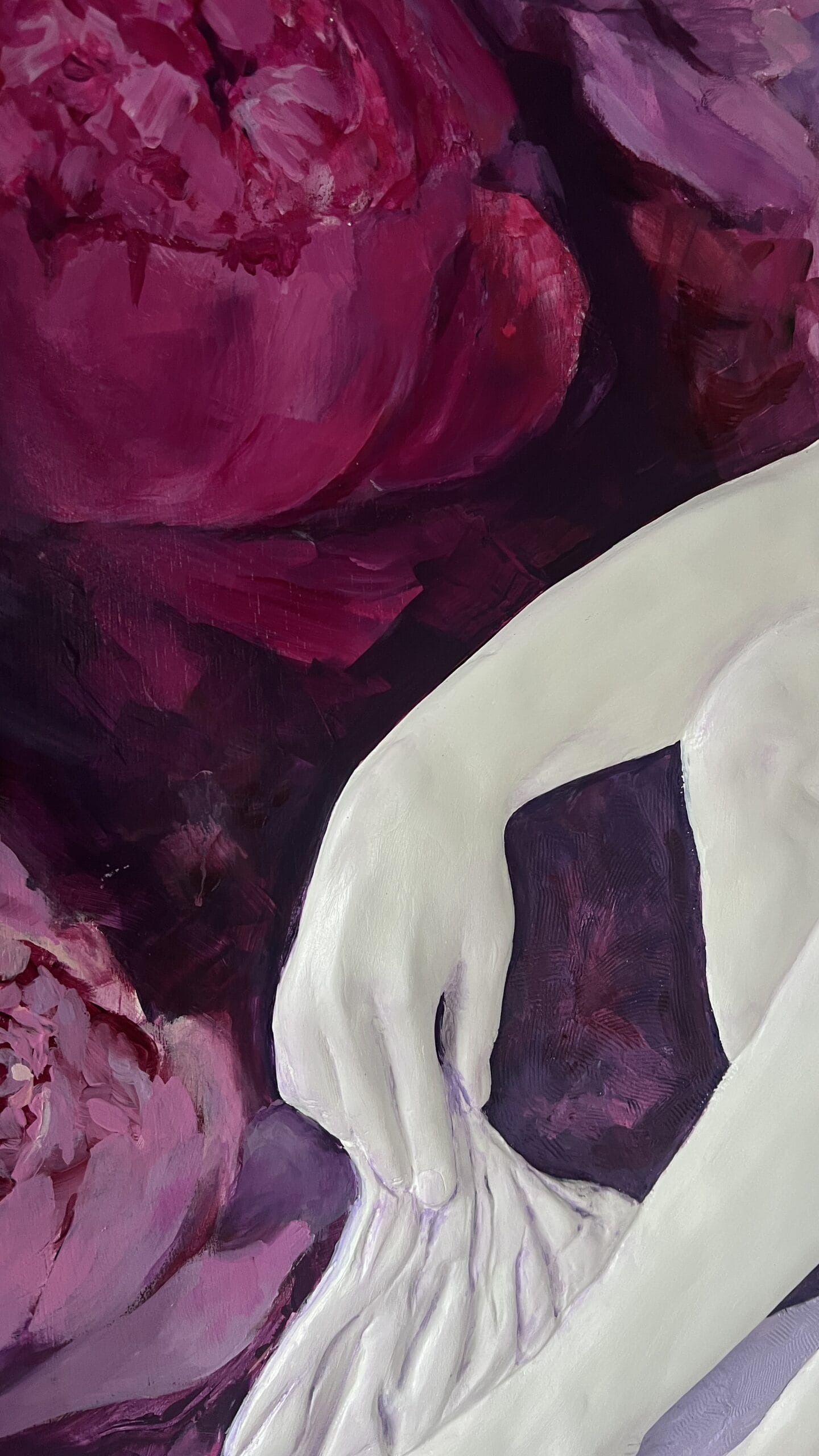 Blooming Silence. Mixed Media. Bas-Relief and Painting - Image 3