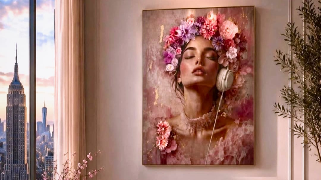 Workshop 3D Gloss Floral Portrait