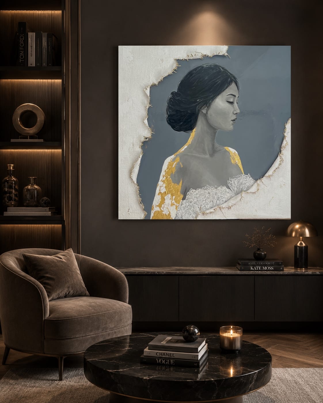 You are so lucky. Sculptural Mixed Media Original Painting - Image 2