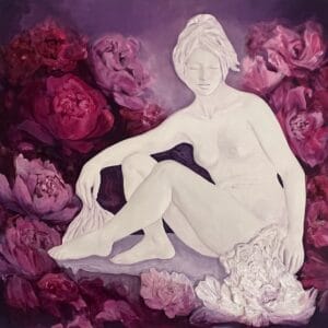 Blooming Silence. Mixed Media. Bas-Relief and Painting