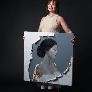 You are so lucky. Sculptural Mixed Media Original Painting